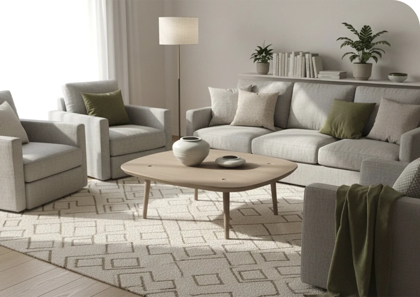 Tavolino di design in legno - modello Sasso medio Scandola
