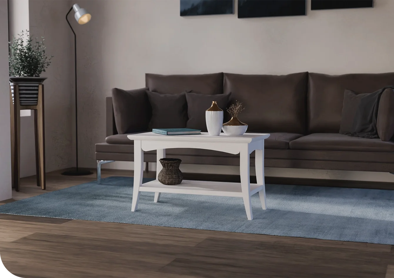 Tavolino tradizionale in legno per sala