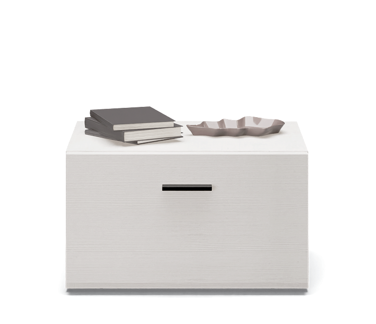 Comodino con cestone unico