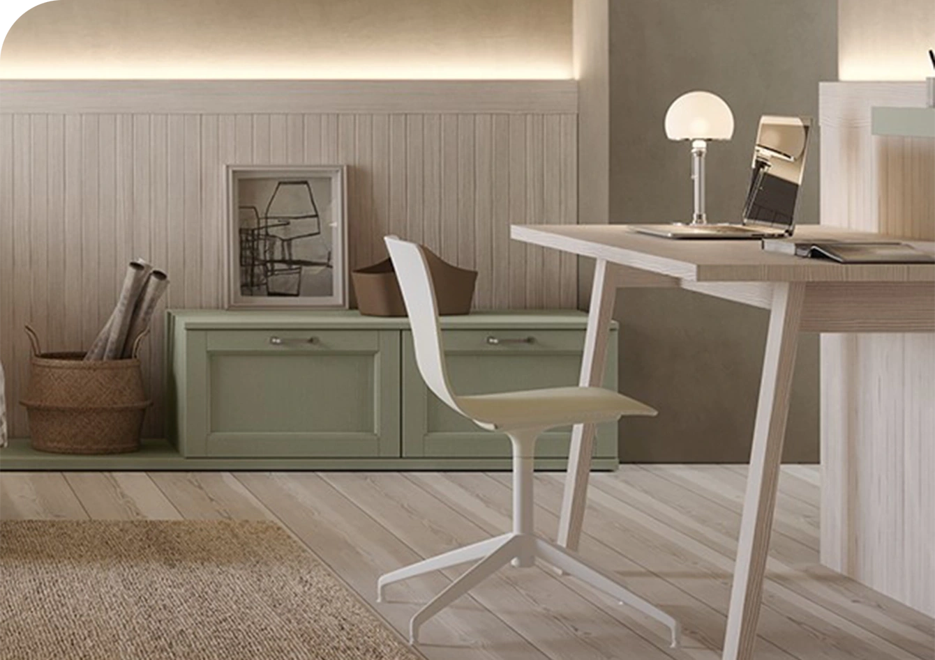 Comodino classico in legno ad un cestone