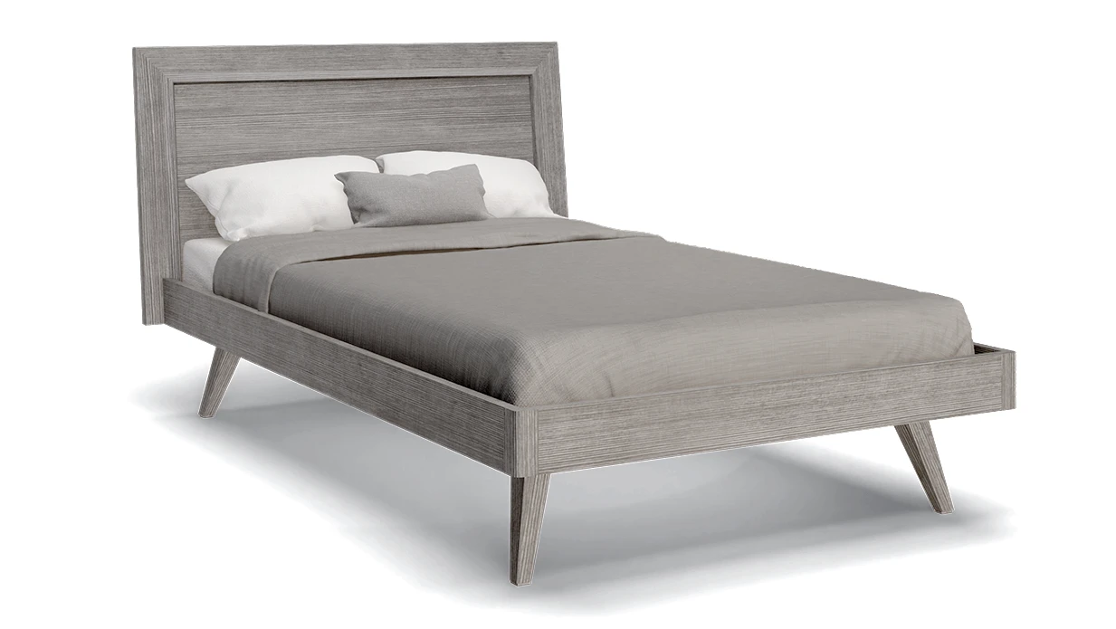Letto larghezza 120 con testiera in legno