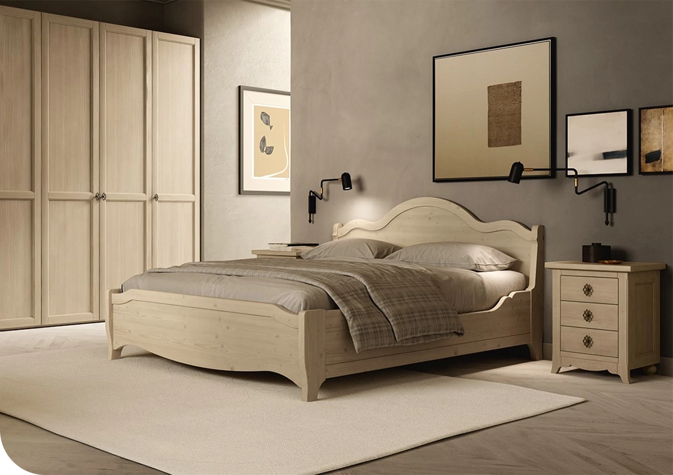 Letto classico contenitore, modello TABIÁ