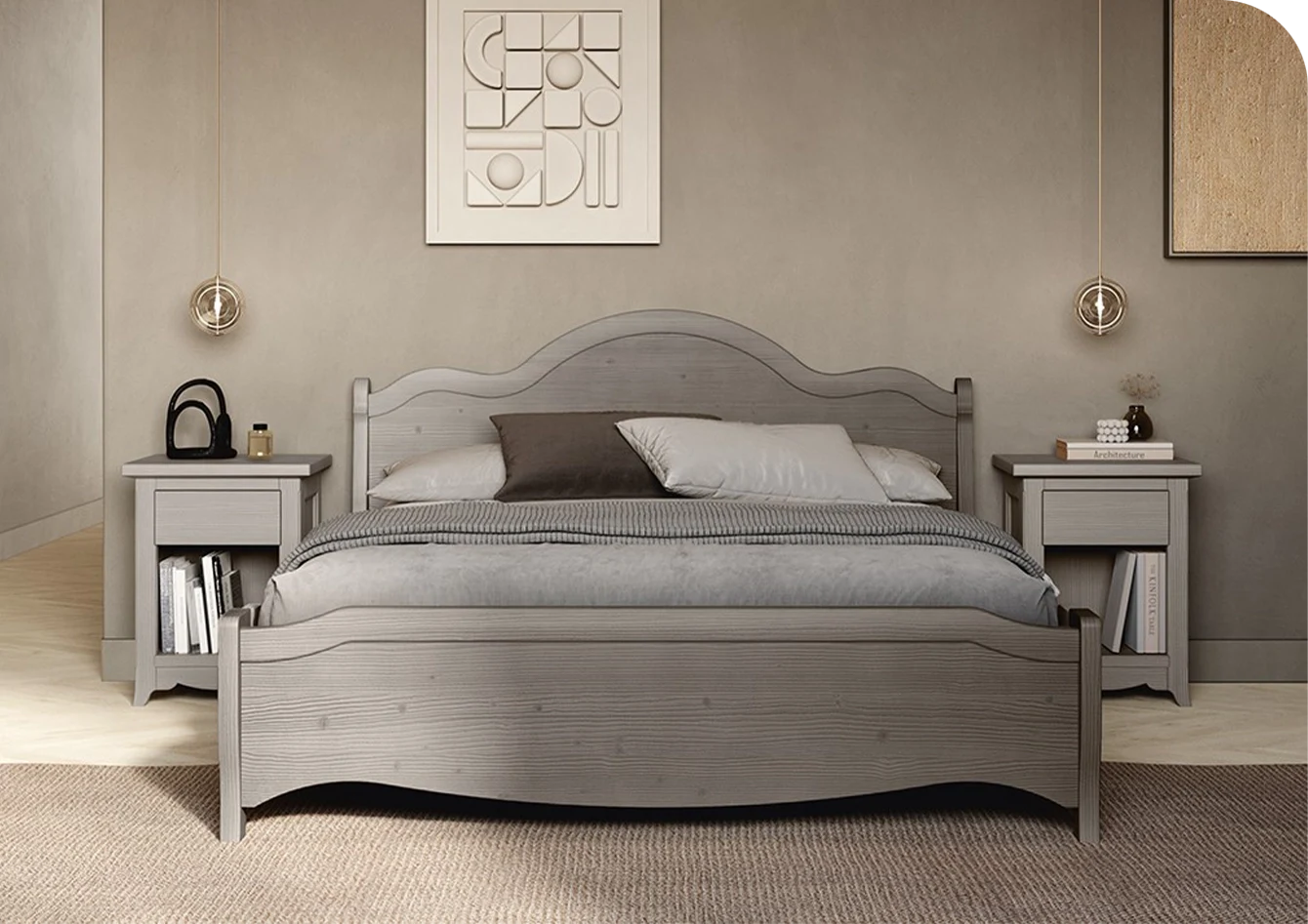 Letto matrimoniale classico, modello iconico TABIÁ