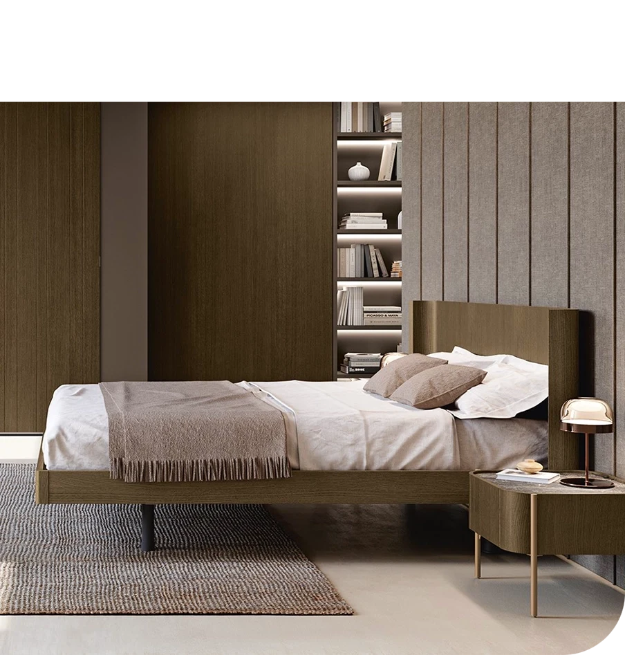 Letto tondo matrimoniale, NUA Scandola