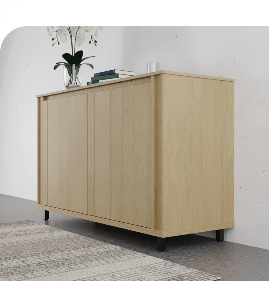 Madia in legno finitura Nocciola