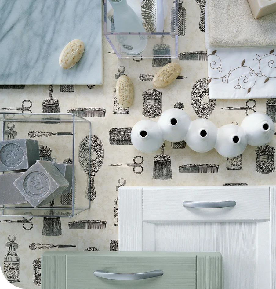 Moodboard bagno tradizionale